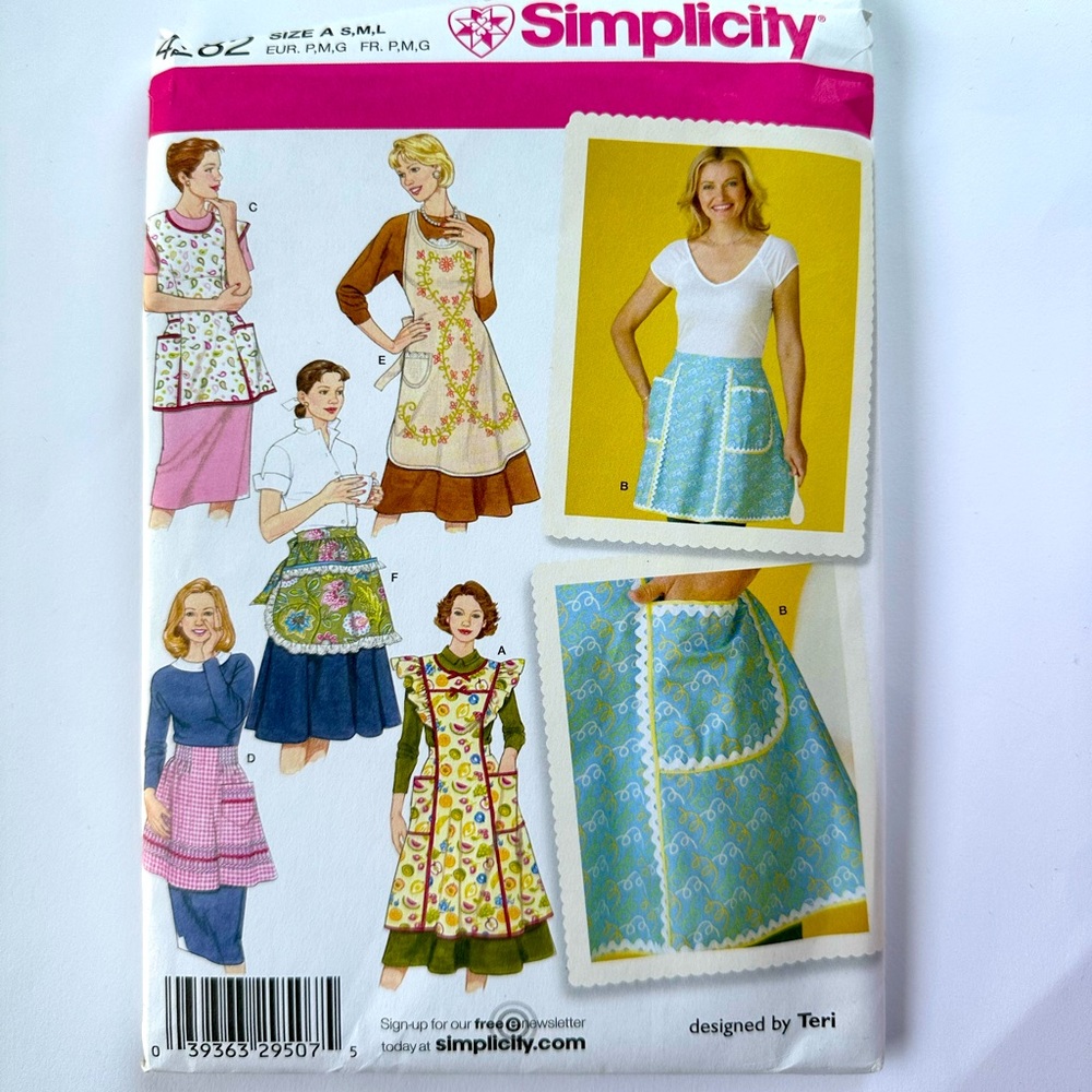Simplicity 4282 Apron sewing pattern
